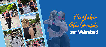 Bilder vom Weltrekordversuch der Squattwins im Bayern-Park