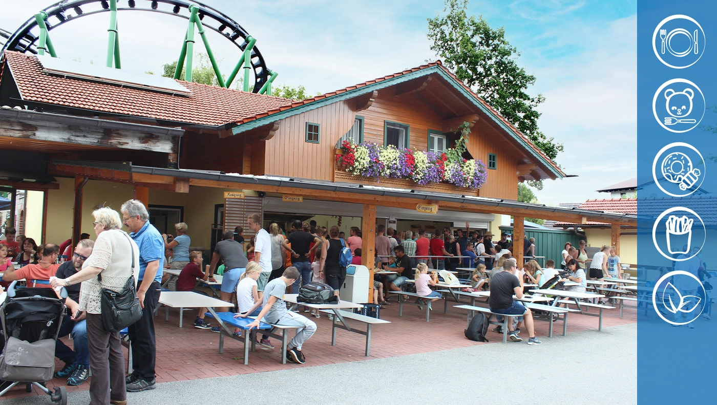Imbiss mit Biergarten